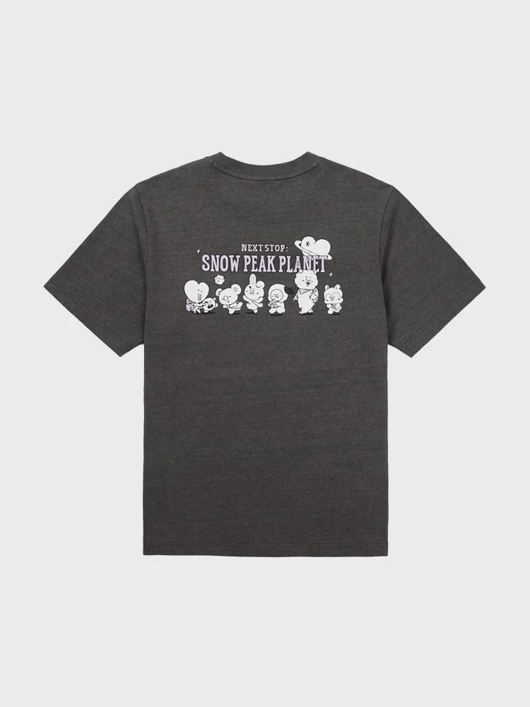 BT21 Snowpeak Graphic Short Sleeve T-Shirt (DARK CHARCOAL)