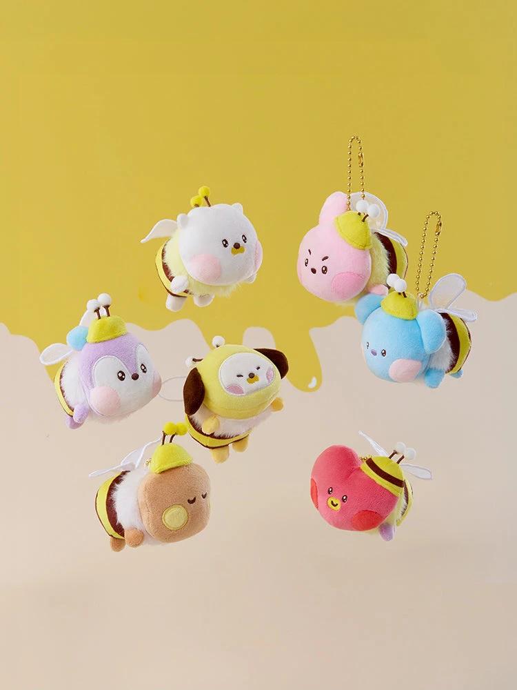 BT21 mini minini Honey Bee keychain plush toy