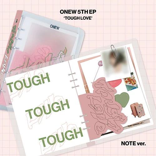 ONEW - Mini Album 5 TOUGH LOVE (NOTE Ver.)