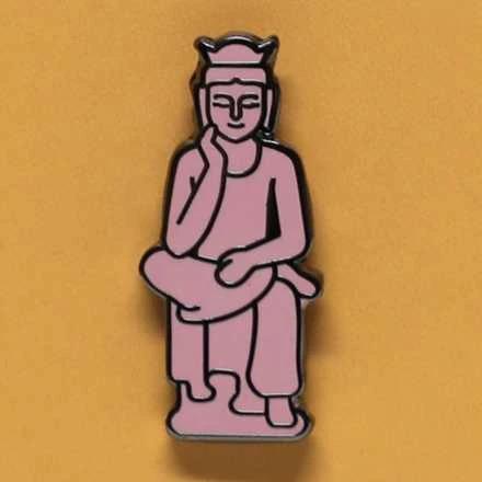 National Treasure Pin Badge (Bodhisattva in Contemplative Pose)