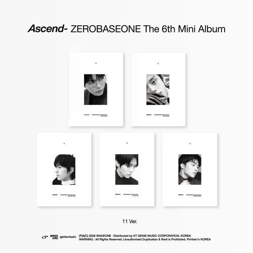 ZEROBASEONE - The 6th Mini Album [Ascend-] 11 Ver. SET/5 Albums