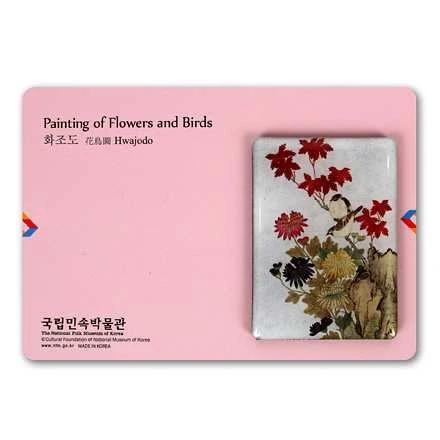 Bird and Flower Magnet - Sparrow