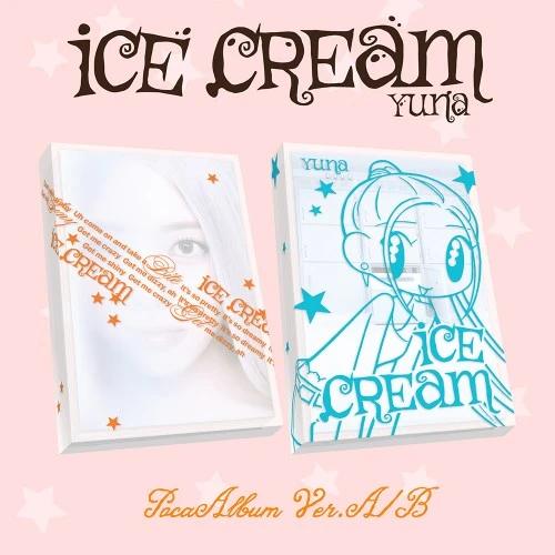 [Apple Bonus][SET/2 Albums] YUNA (ITZY) - [Ice Cream] POCAALBUM A / B Ver.