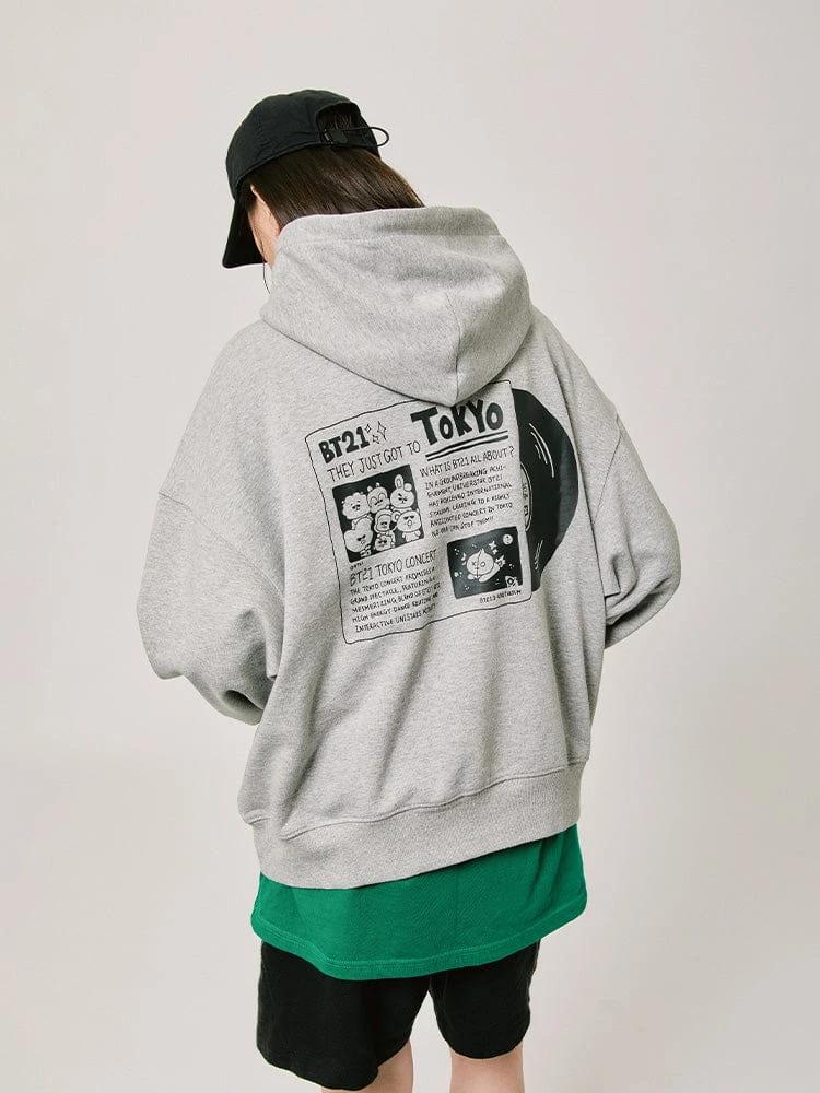 BT21 CITY EDITION Hoodie 2024 F/W (Tokyo Grey)