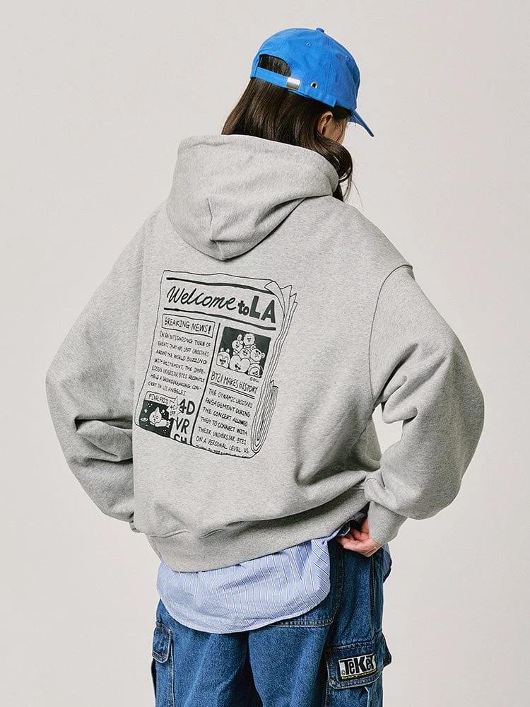 BT21 CITY EDITION HOODIE 2024 F/W (LA GRAY)
