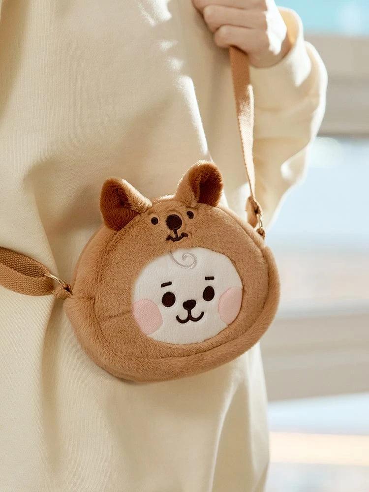 BT21 RJ BABY Fluffy Face Plush Crossbag