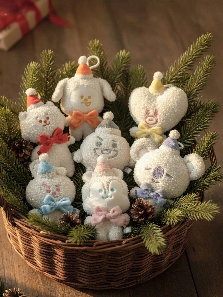BT21 Snowman Plush Toy Keyring