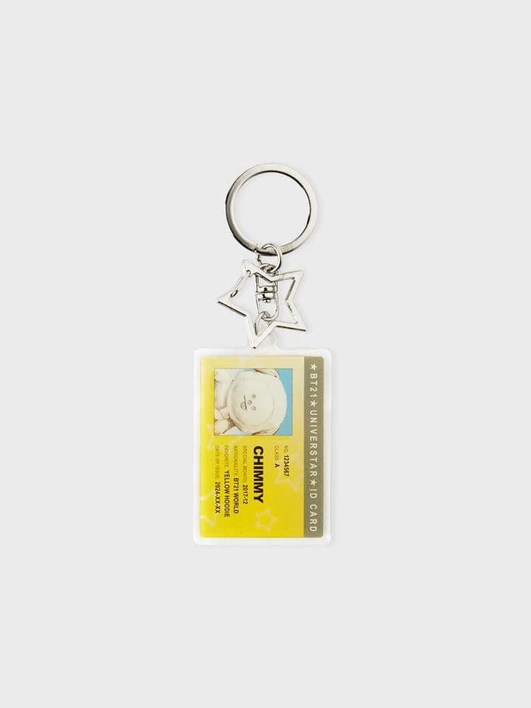BT21 CHIMMY Silver Edition ID Card Acrylic Keyring