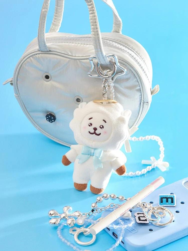 BT21 RJ Angel and Villain Angel Plush Keyring