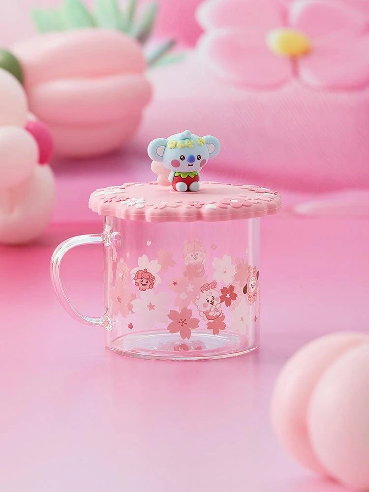 BT21 KOYA BABY Spring Fairy Glass Cup & Lid (430ml)
