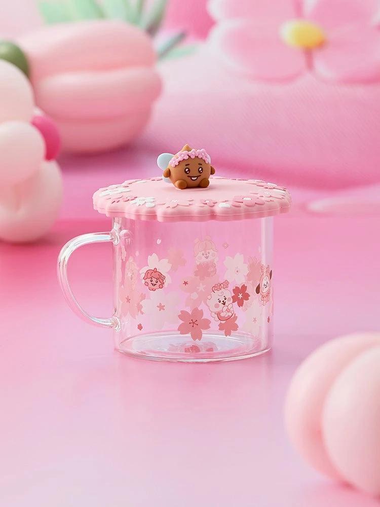 BT21 SHOOKY BABY Spring Fairy Glass Cup & Lid (430ml)