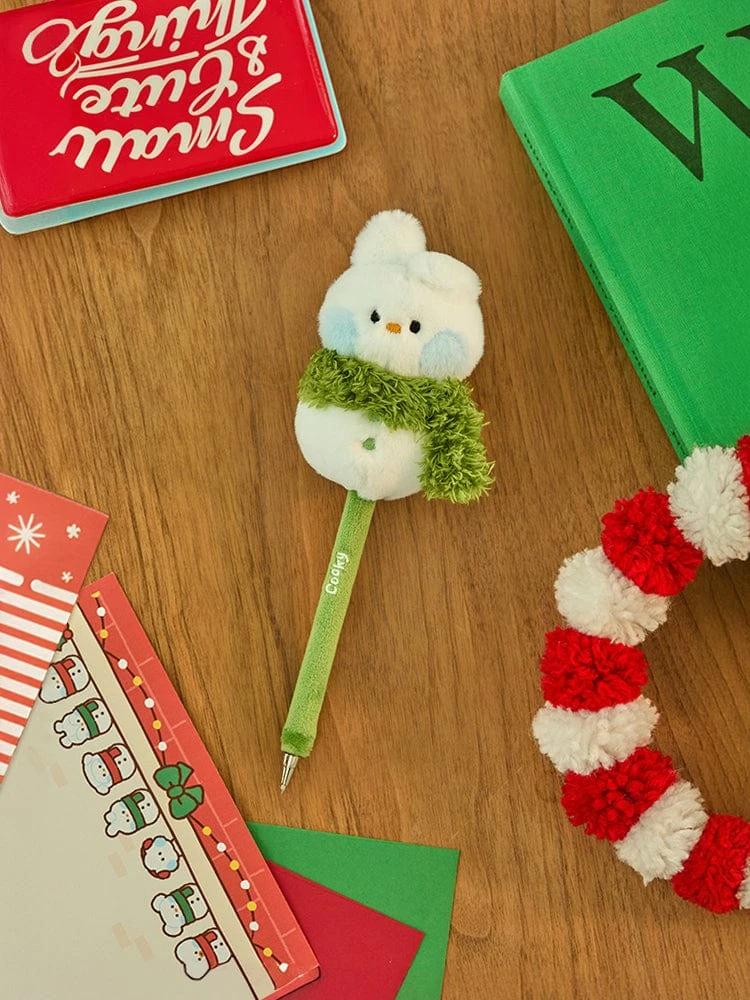 BT21 COOKY Mini Minini Petite Holiday Snowman Plush Gel Pen