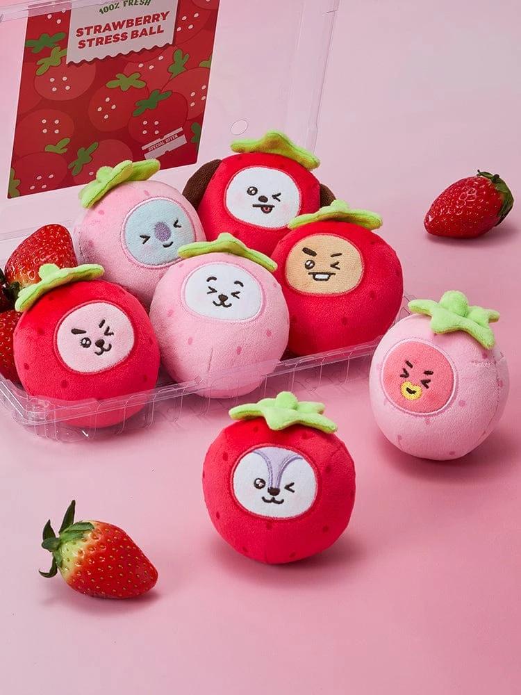 BT21 Strawberry Party Stress Ball Toy