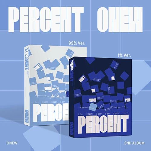 ONEW - Second Studio Album [PERCENT] 2 Album SET (Photobook Ver.)