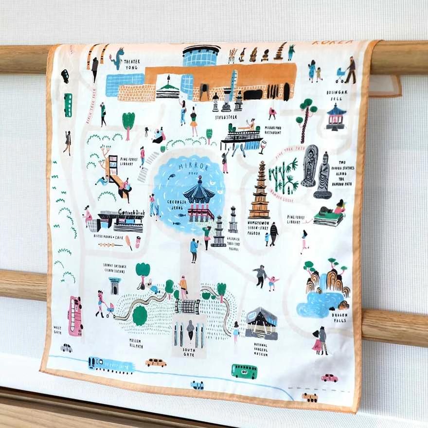 Museum Tour Handkerchief - National Museum of Korea Specialized Product