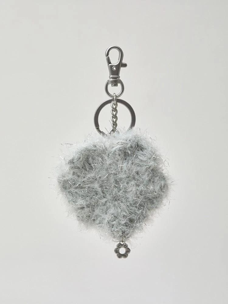 Koleh Knit Flower Keyring Silver