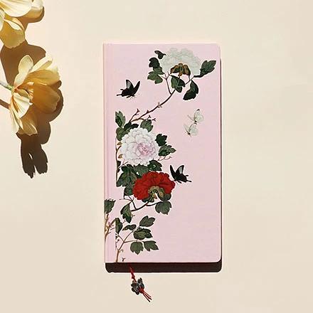 Special Hardcover Notebook (Flowers and Butterflies/Pink)