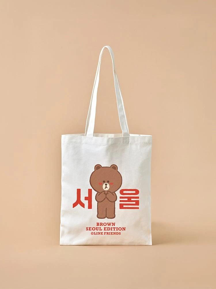 LINE FRIENDS BROWN SEOUL EDITION ECO BAG