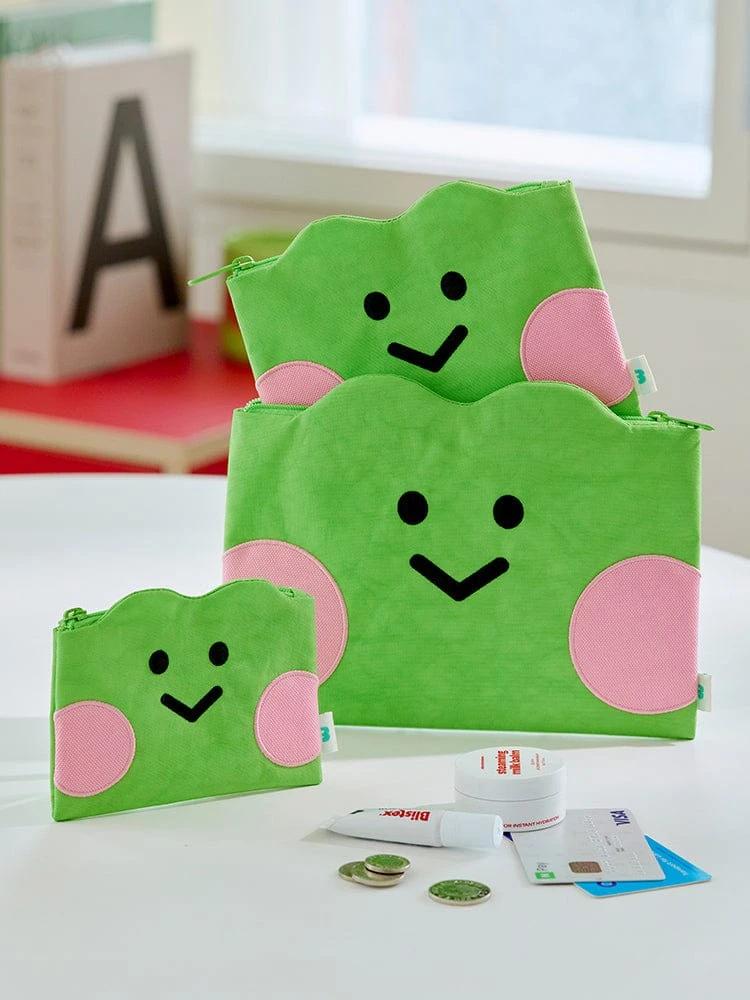 LINE FRIENDS Rennie Stay with minini Flat Pouch