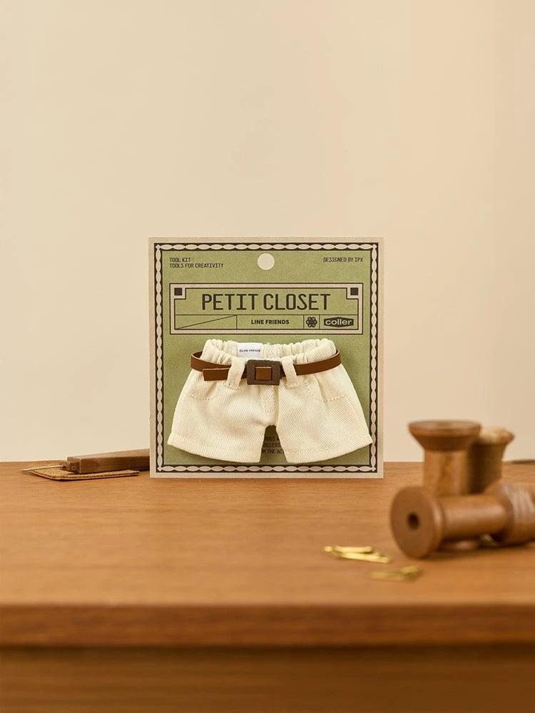 LINE FRIENDS Petite Closet White Belt Pants