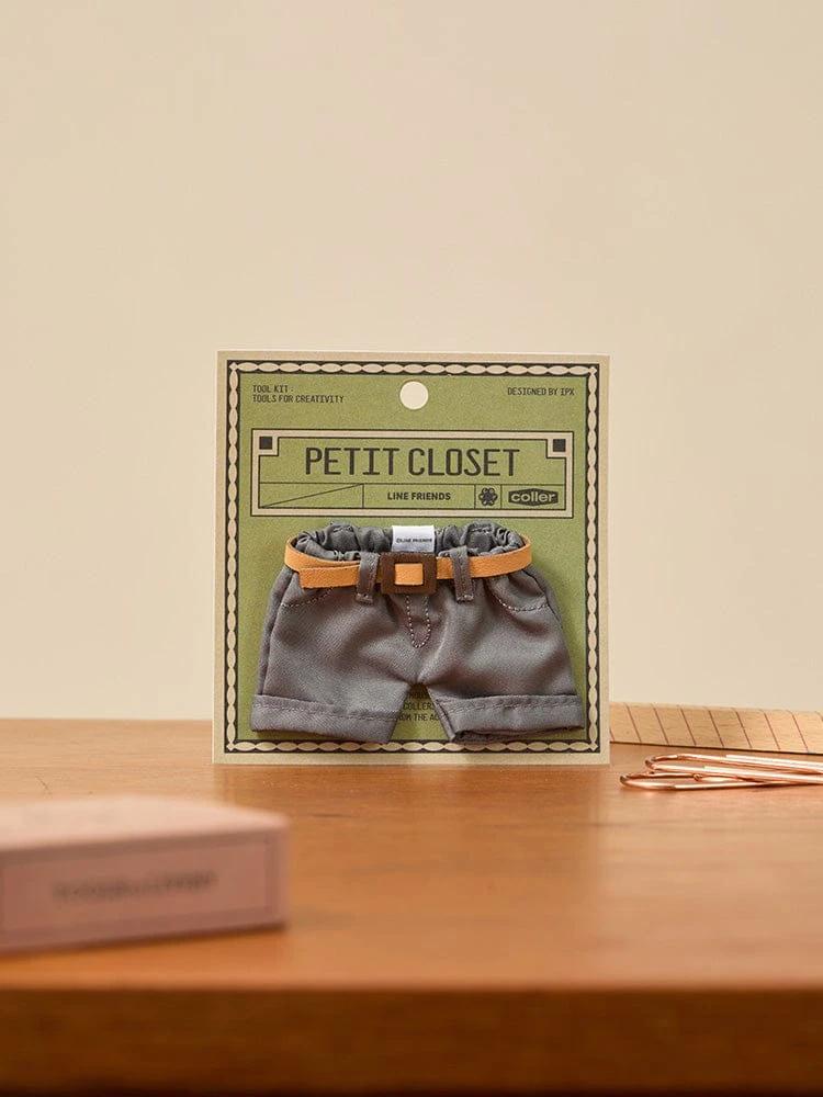 LINE FRIENDS Petite Closet Gray Belt Pants