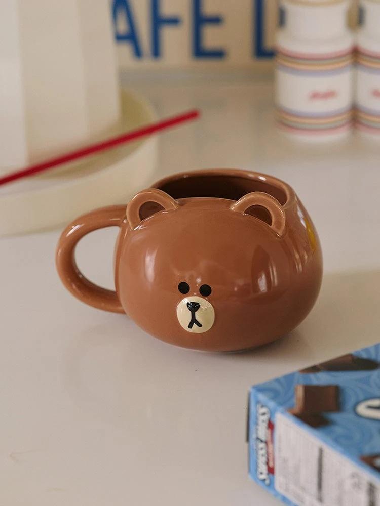 LINE FRIENDS Hug Brown Season 3 3D Mug (440ml)