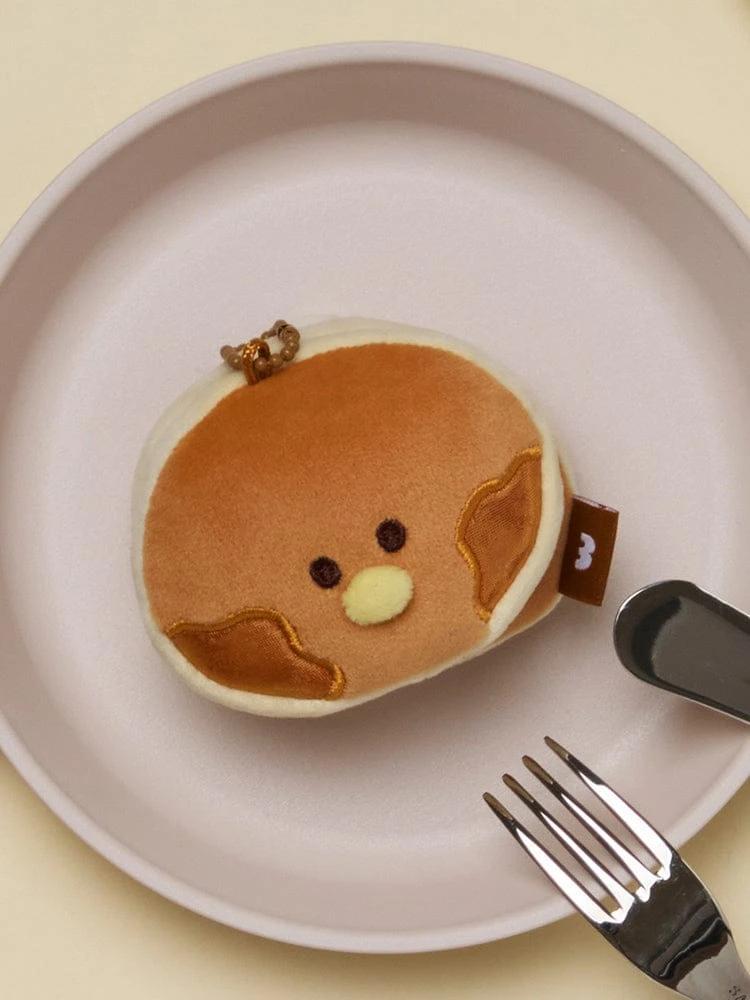 LINE FRIENDS minini Dessert Cafe Sallini Pancake Plush Keyring