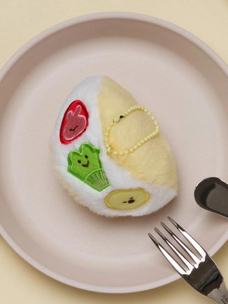 LINE FRIENDS minini Dessert Cafe Fruit Sandwich Plush Keychain