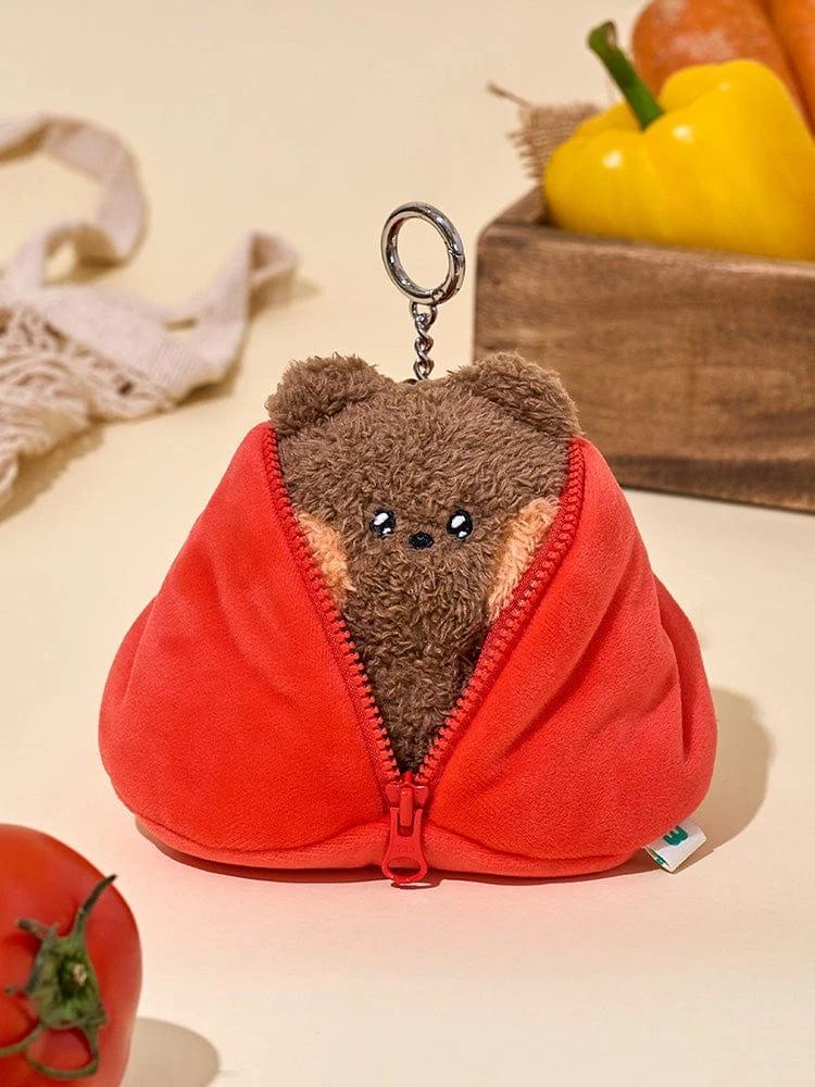 LINE FRIENDS minini Farm Bunny Open Plush Keyring