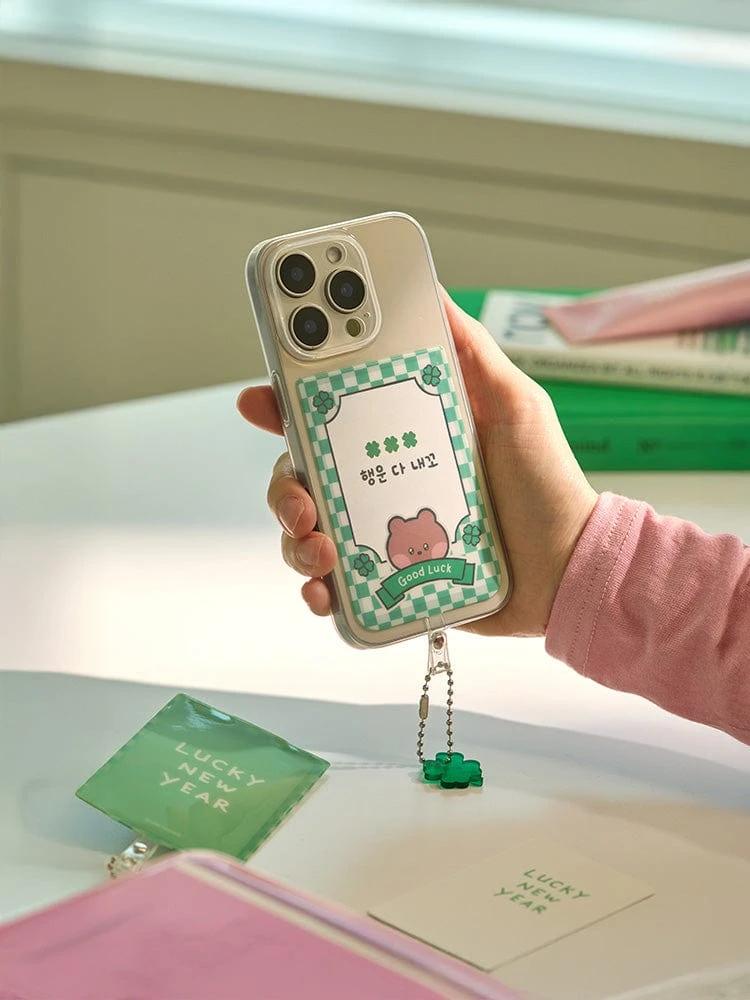 LINE FRIENDS minini Lucky New Year bunini Phone Tap Poka Holder
