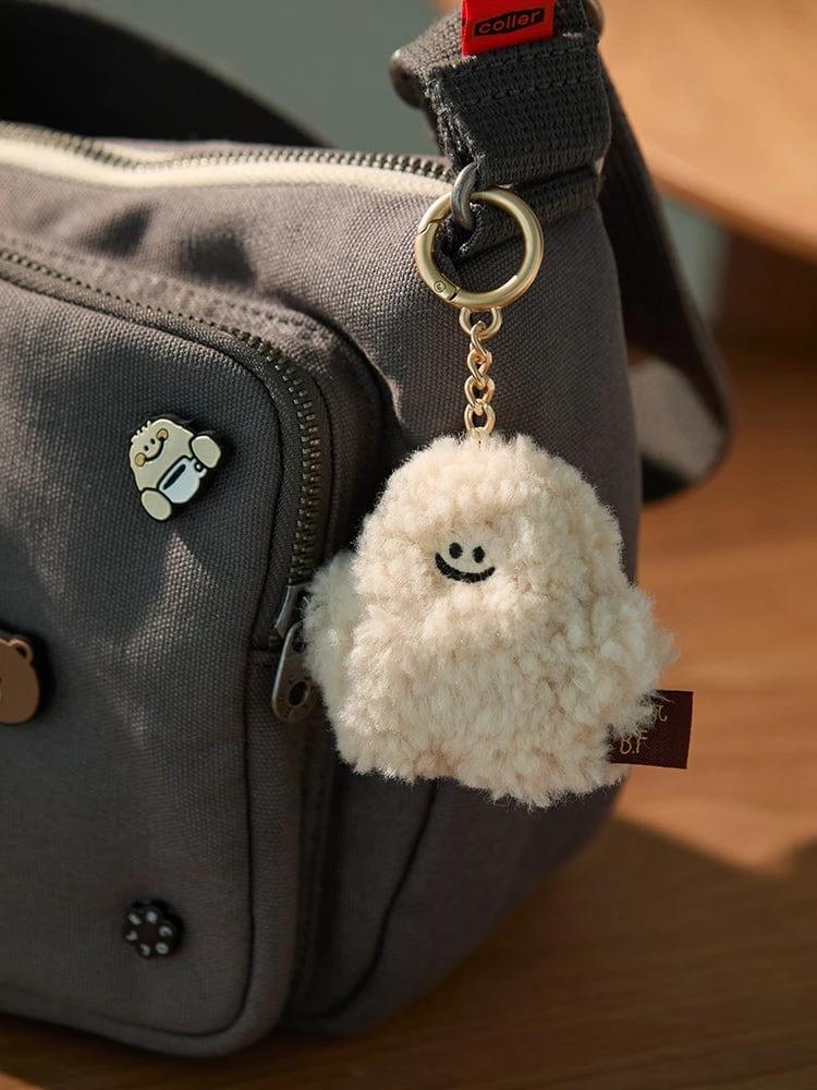 CAMEL X LINE FRIENDS Fluffy Boy Plush Keyring