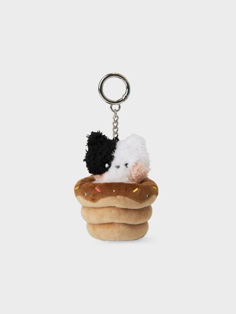 LINE FRIENDS mini minini Jenini Bakery Choco Sorabang Plush Keychain
