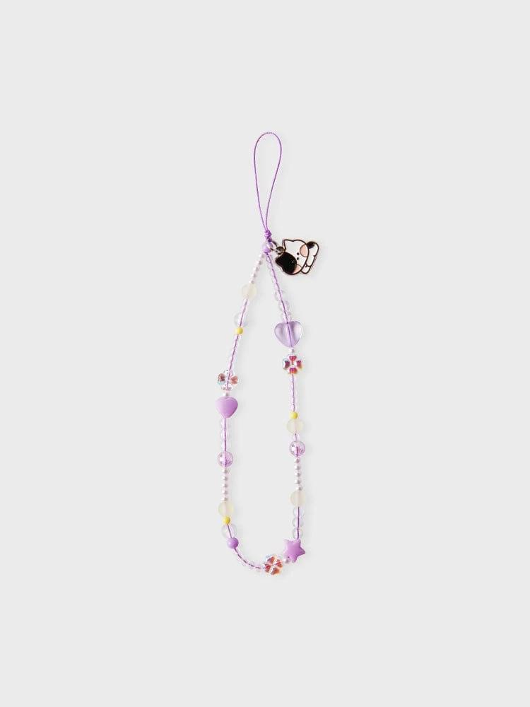 LINE FRIENDS minini Jenini Beads Strap Keyring