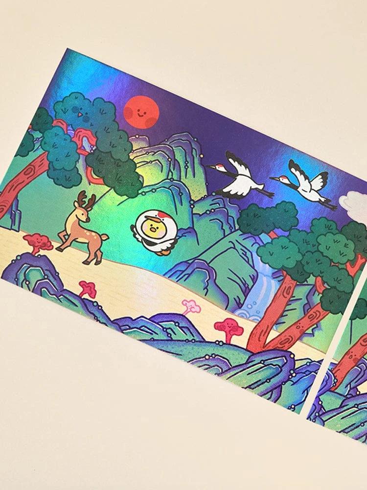 LINE FRIENDS minini Sallini K-souvenir Ten Longevity Symbols Postcard