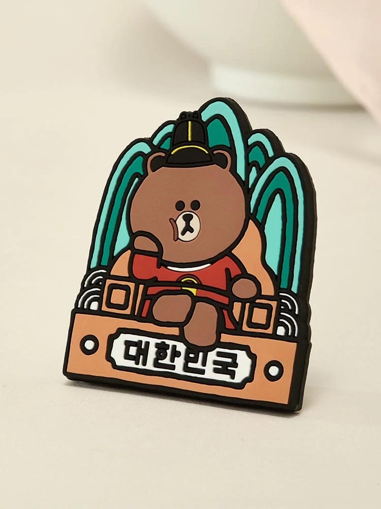 LINE FRIENDS BROWN K-Souvenir King Magnet