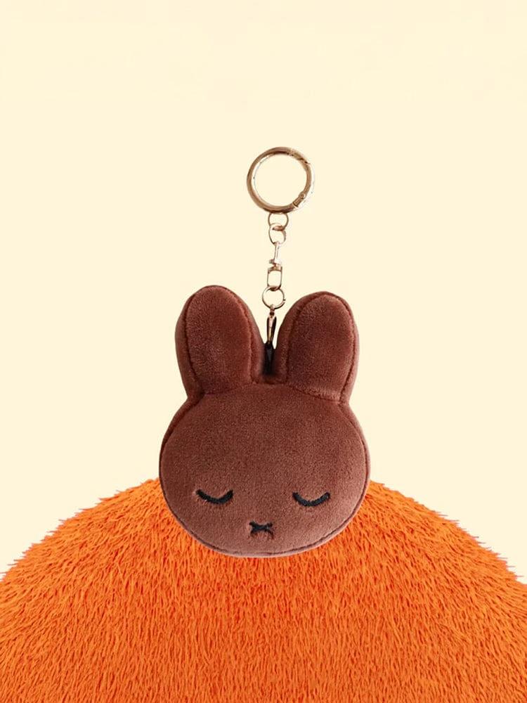 Miffy Sleeping Melanie Face Keychain (Brown)