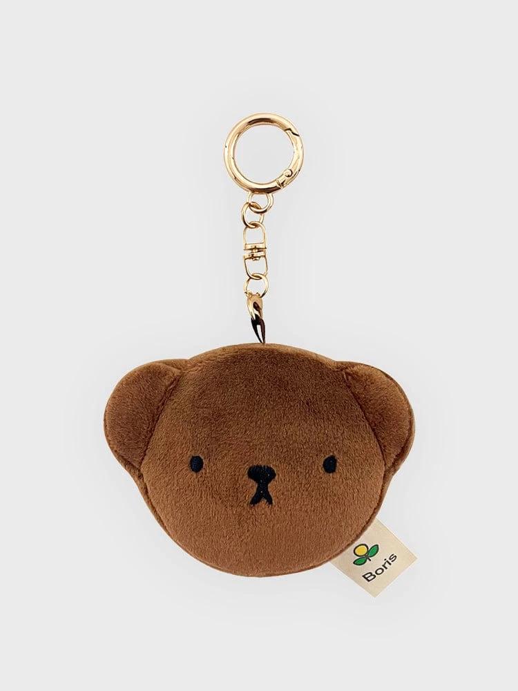 Mipeu Boris Face Keyring (Brown)