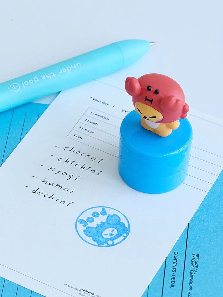 minini Under the Pool Chichini Figure Stamp