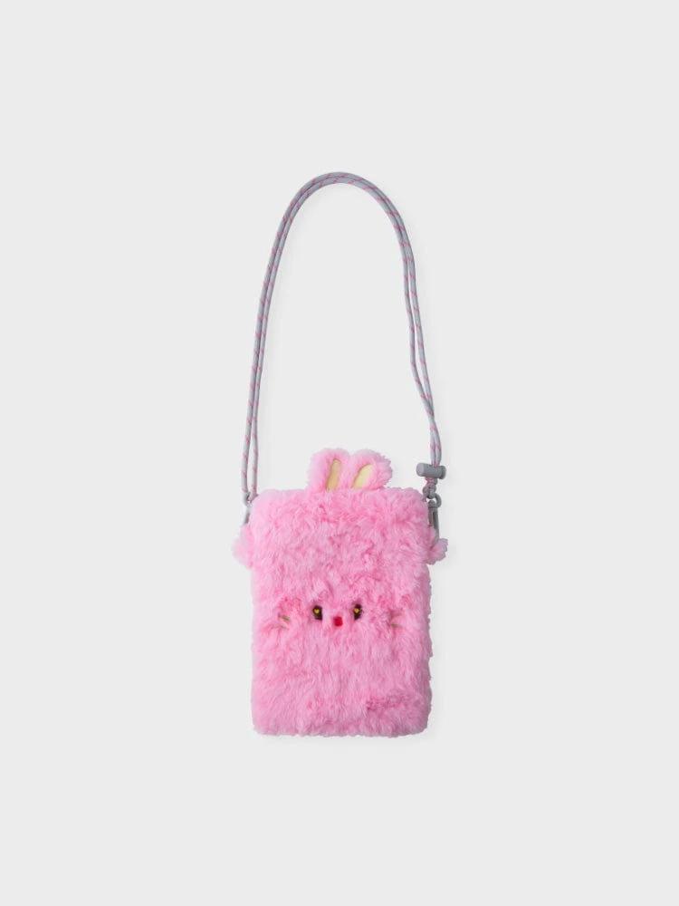 bunini Plush Doll Mini Crossbody Bag (PINK)