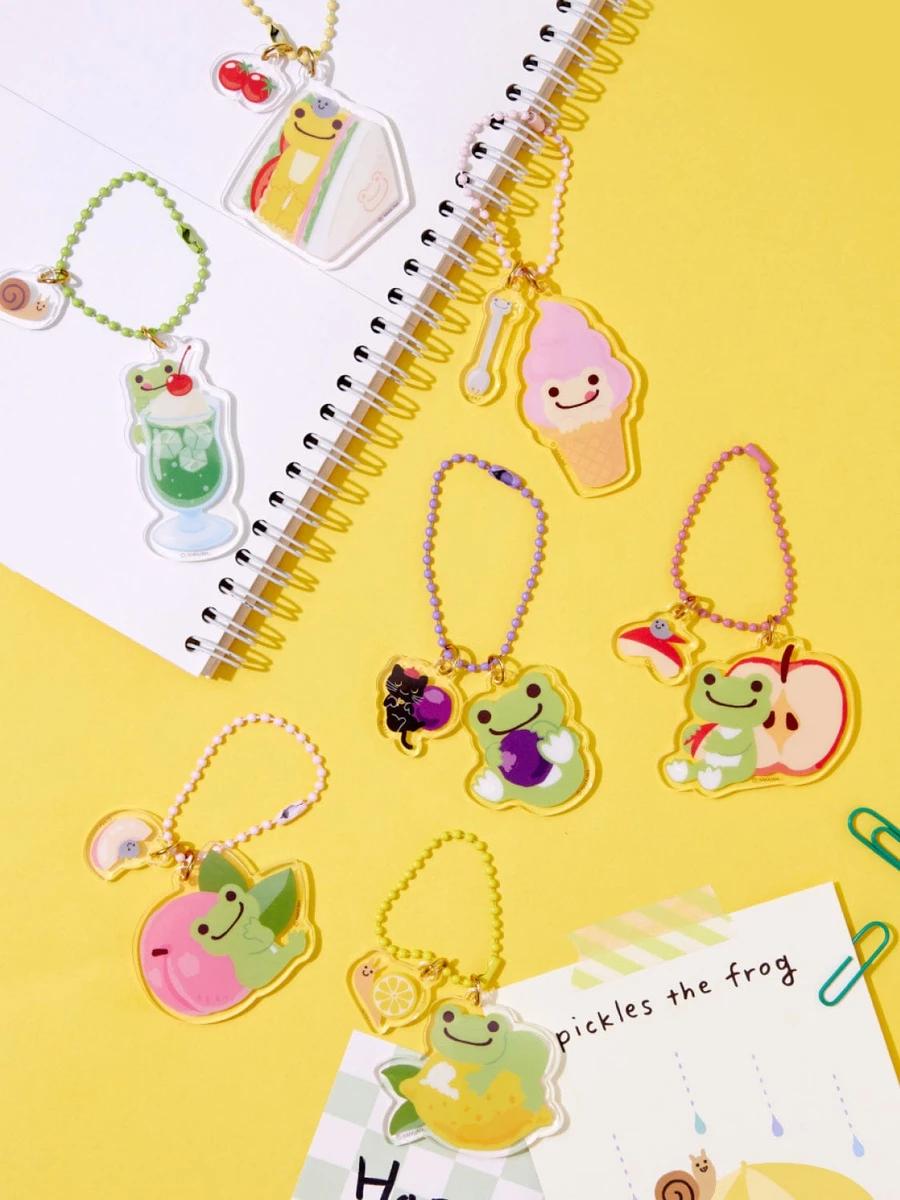 Pickles the Frog Acrylic Keyring
