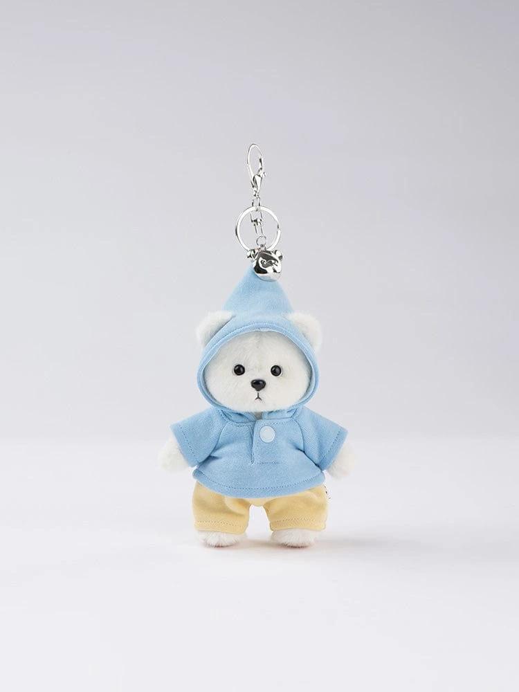 TeddyTales Lena Bear Signature Keyring White
