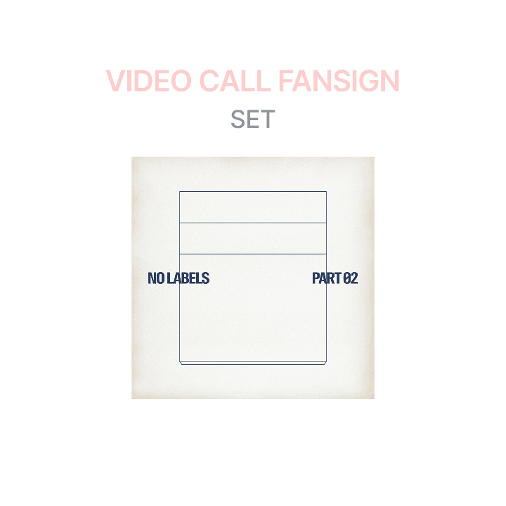 [VIDEO CALL FANSIGN] 'NO LABELS: PART 02' (Set) (Weverse)