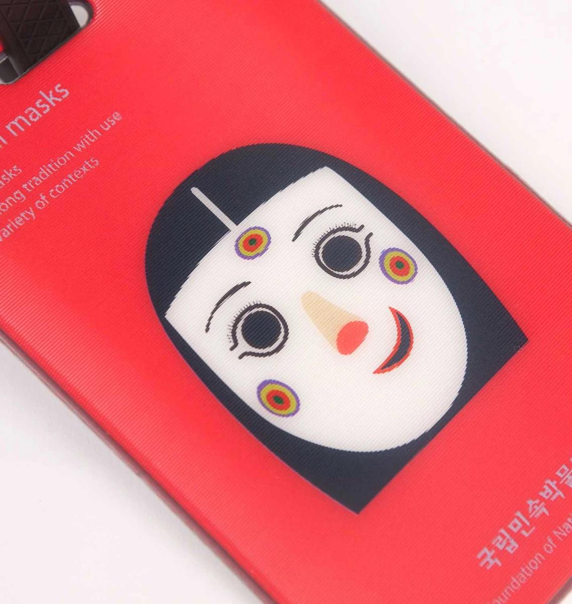 Hahoe Mask Travel Bag Tag (Female Mask)