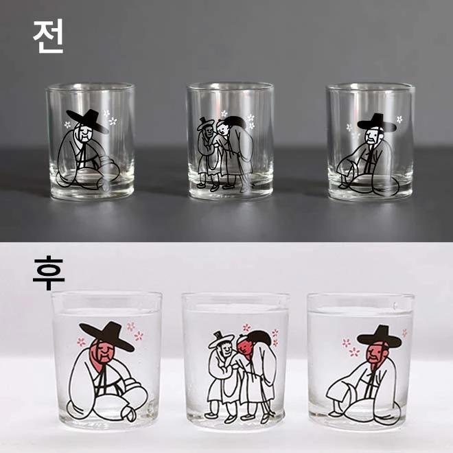 Three Drunken Scholars Color-Changing Cup Set (Single Purchase)