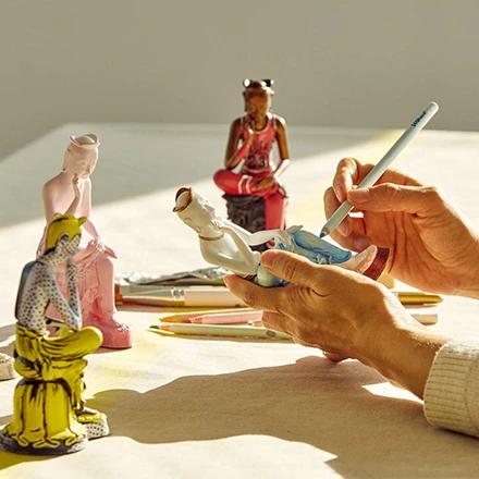 Mini Bodhisattva in Half-Seated Pose - My Interpretation (Single Purchase) - National Museum of Korea Specialty Product