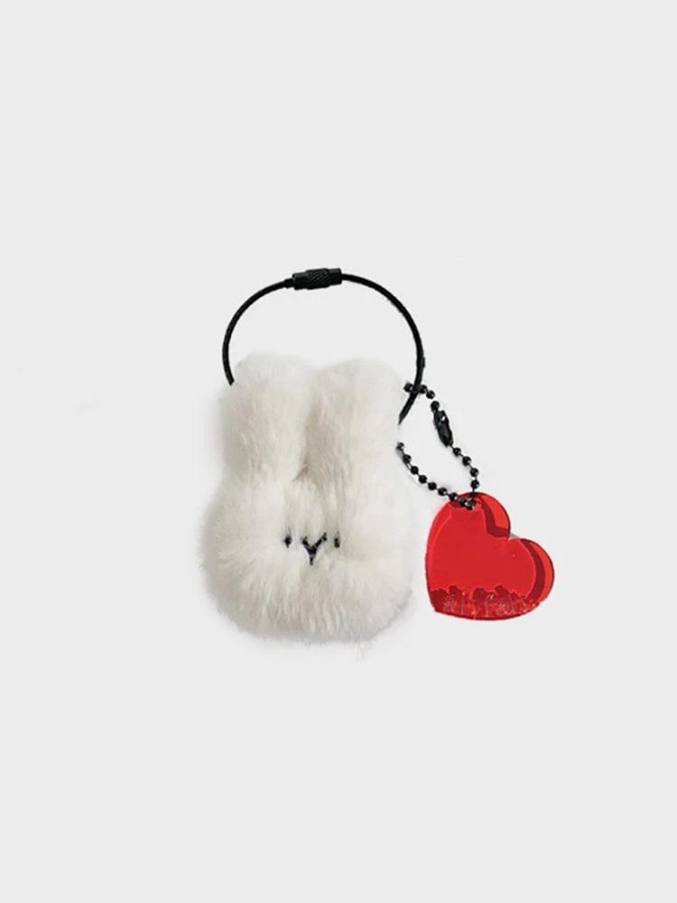 ABFabb Mini Bunny Keychain White