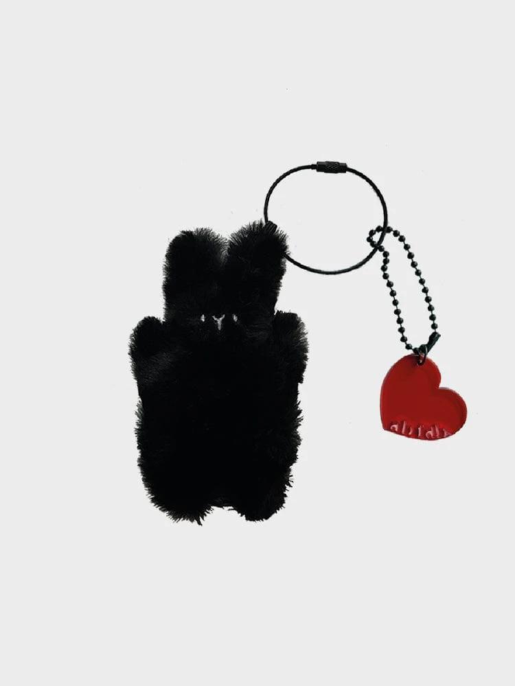 AB PEV Happy Bunny Keyring Black