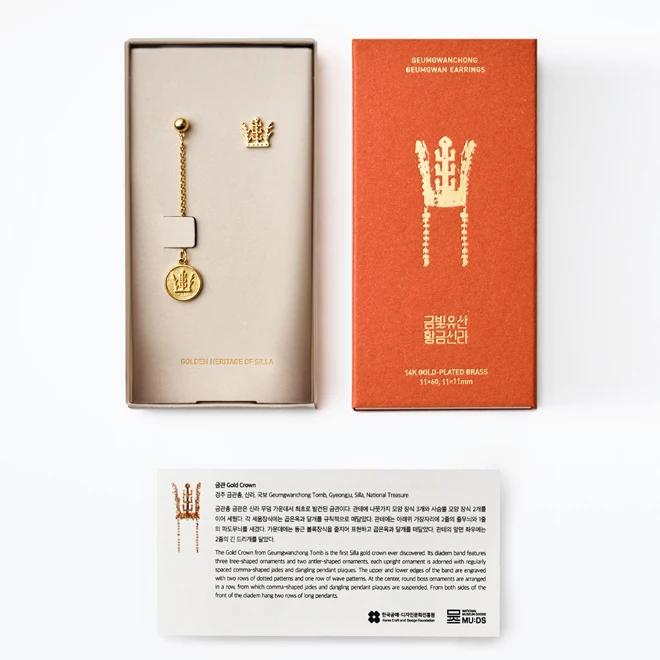 Gold Crown and Earrings from Kumgwanchong - APEC 2025 KOREA Collaboration with Korea Craft and Design Foundation