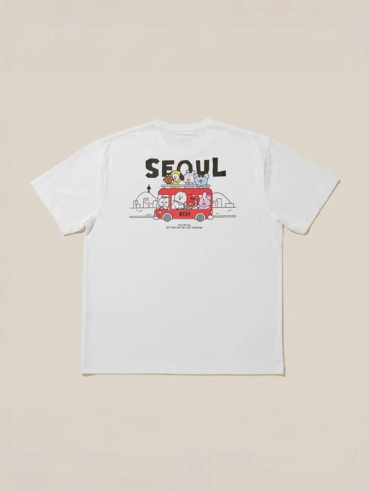 BT21 Seoul Edition Short Sleeve T-Shirt White