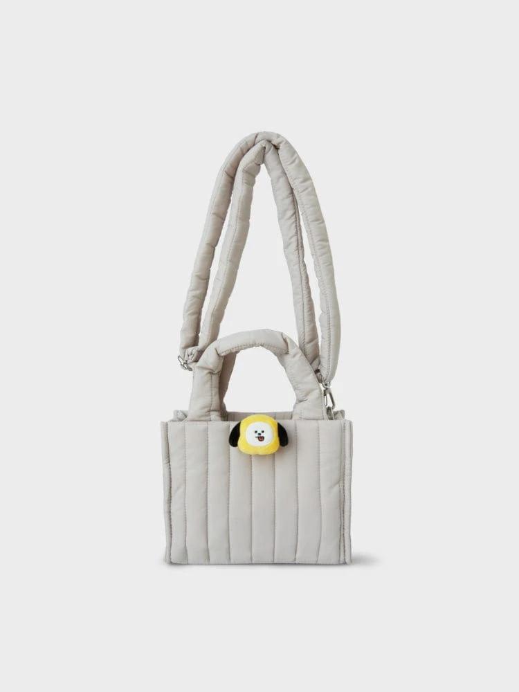 BT21 CHIMMY Face Plush Badge Quilting Bag